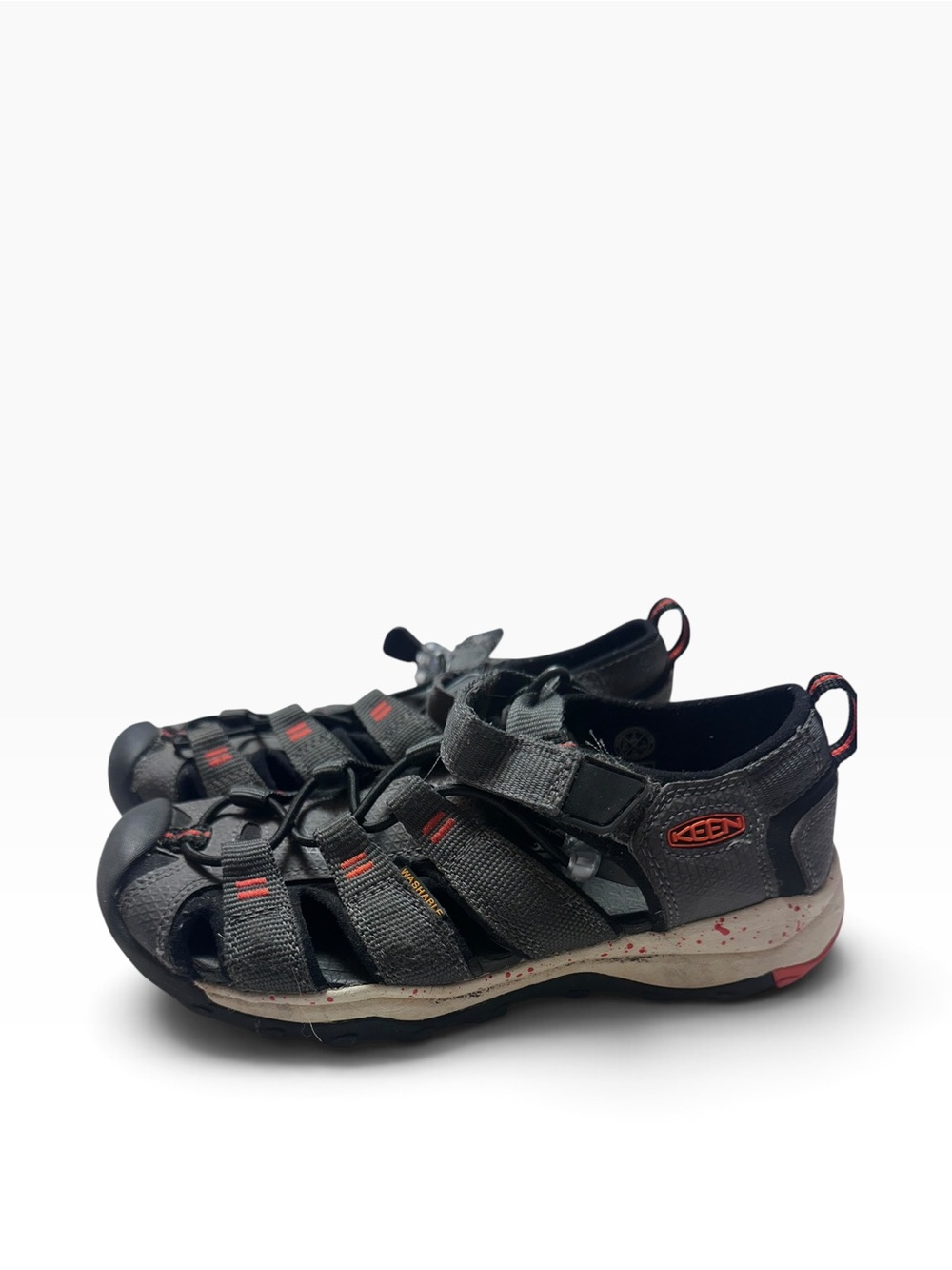 KEEN Newport H2 Youth 2 EU 34 Black Red Waterproof Hiking Water Sandals
